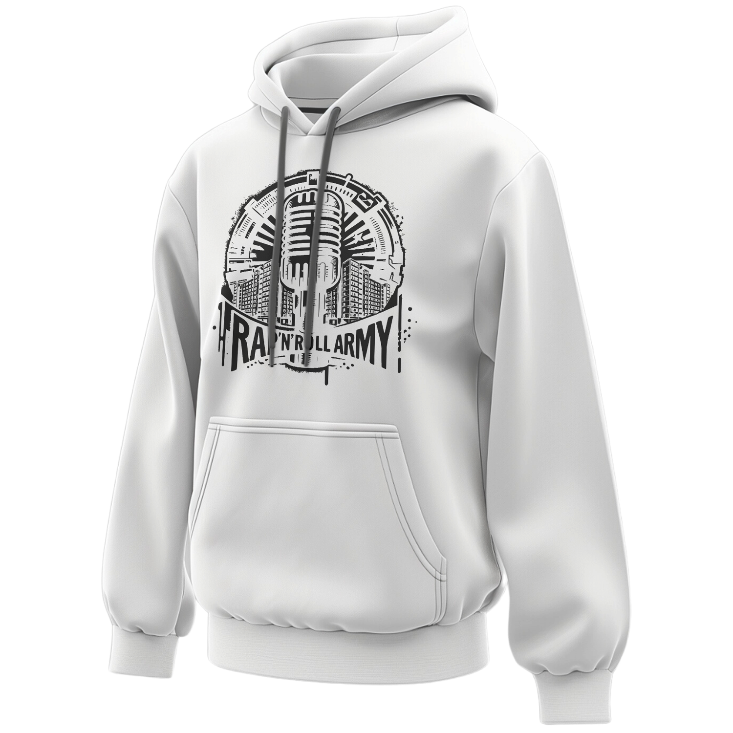 Bild von Rap 'n' Roll Army - HOODY (weiß)